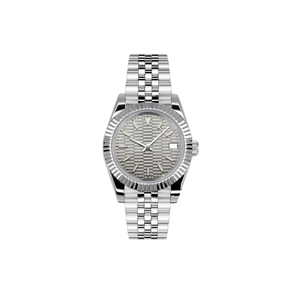 Silver x Ribbed Pattern